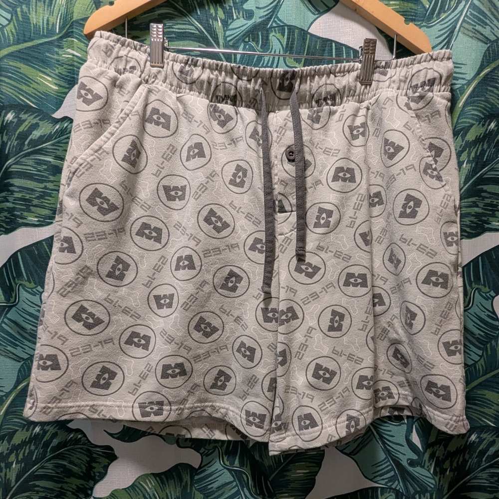 Disney Monsters Inc Drawstring Lounge Shorts